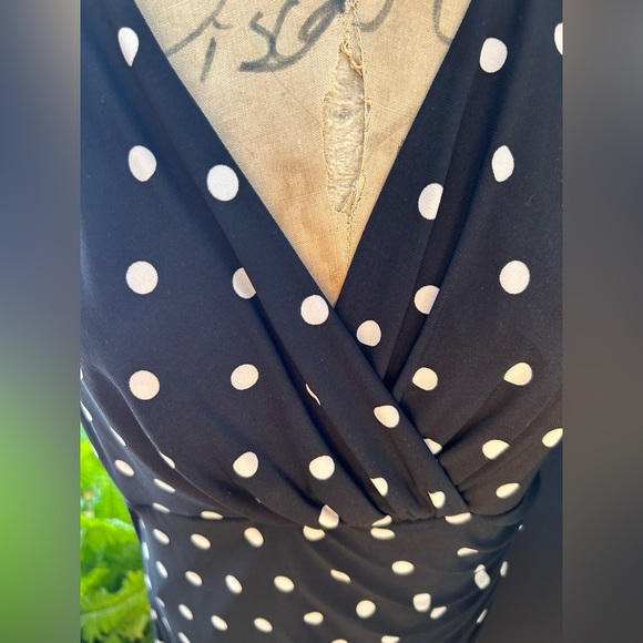 Ralph Lauren Black & White Polkadot Dress - Picture 2 of 5